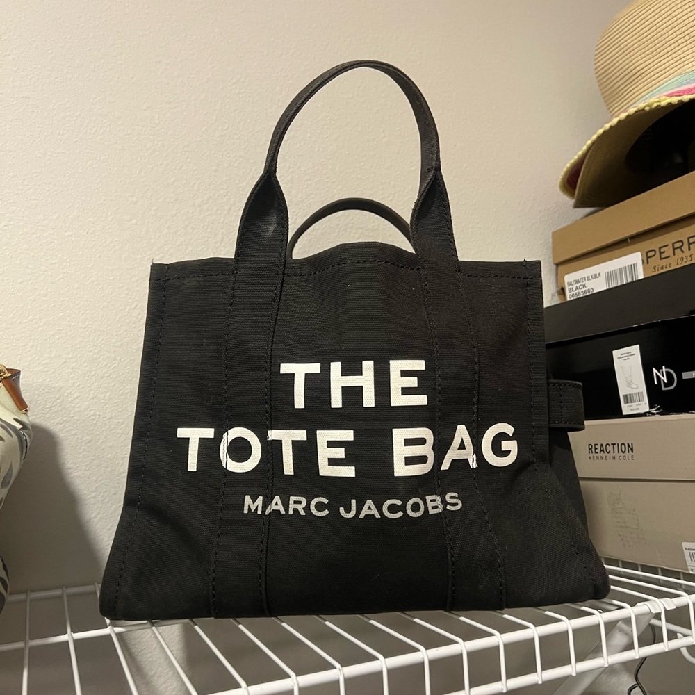 Marc Jacobs Black Canvas Tote Bag